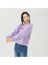 Brushed Options LESM Two Lines Logo Sweat Shirts LAVENDER - LE SOLEIL MATINEE - BALAAN 4