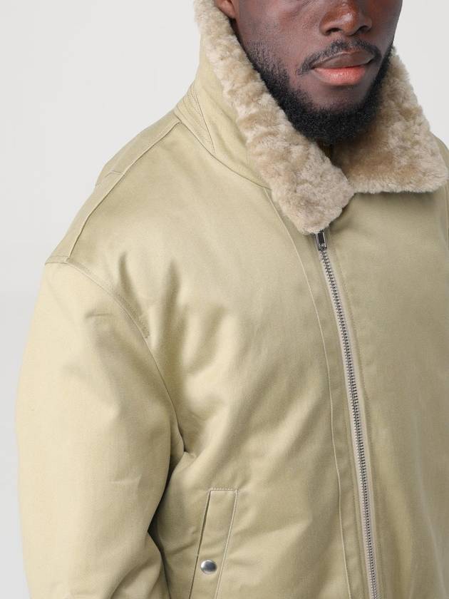 cotton shearling bomber jacket hunter - BURBERRY - BALAAN 6