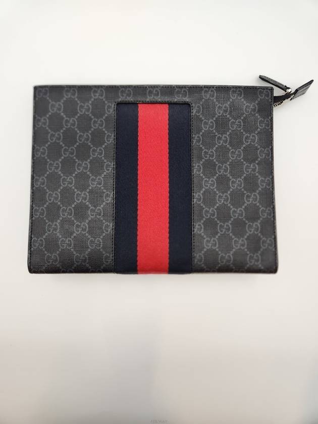 Daol Beomeo Branch GG Supreme Web Pouch 475316 Condition A - GUCCI - BALAAN 9