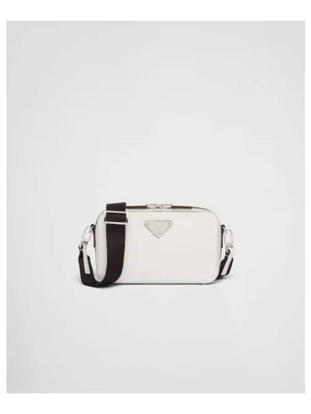 Brique Saffiano Leather Cross Bag White - PRADA - BALAAN 2