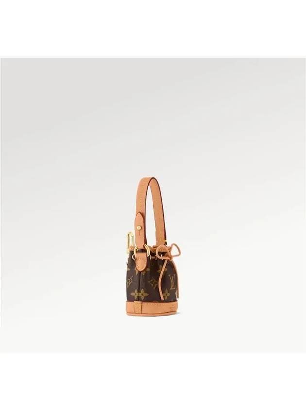 Micro Noe Bag Charm Key Holder Brown - LOUIS VUITTON - BALAAN 3