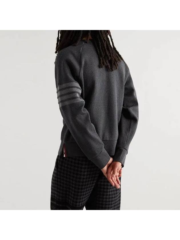 4 Bar Stripe Sweatshirt Dark Grey - THOM BROWNE - BALAAN 9