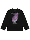 Feather Long Sleeve T-Shirt Black - WOOYOUNGMI - BALAAN 1