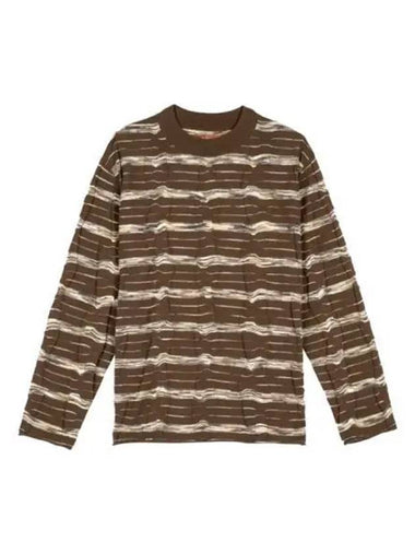 Brain Dead Space Die Long Sleeve Mock Neck Sweater Brown Multi - BRAIN DEAD - BALAAN 1