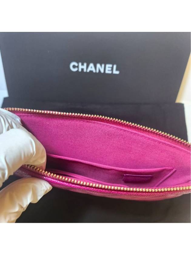 Classic Pouch Small Hot Pink Gold Metal AP4101 - CHANEL - BALAAN 3