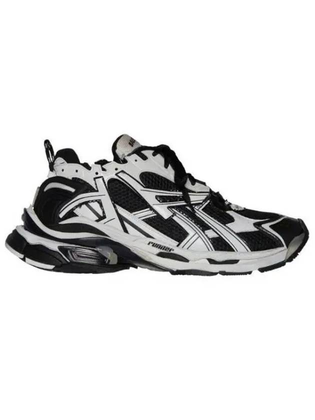 Men's Runner Low Top Sneakers White Black - BALENCIAGA - BALAAN 2