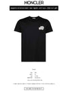 Double Logo Short Sleeve T-Shirt Black - MONCLER - BALAAN 3