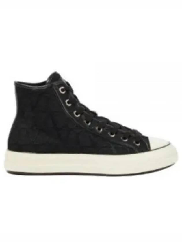 Toile Iconographe Total Loop High Top Sneakers Black - VALENTINO - BALAAN 2