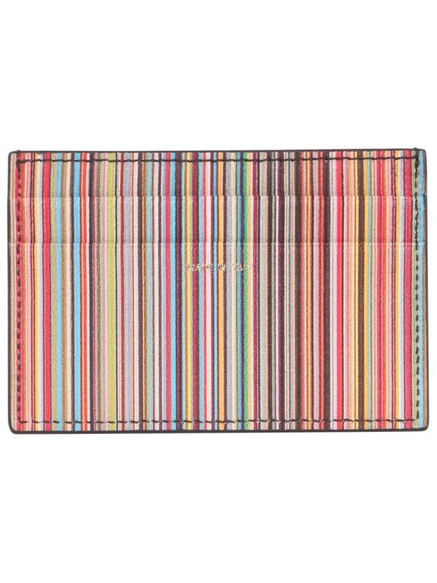 Signature Stripe Card Wallet Black - PAUL SMITH - BALAAN 4