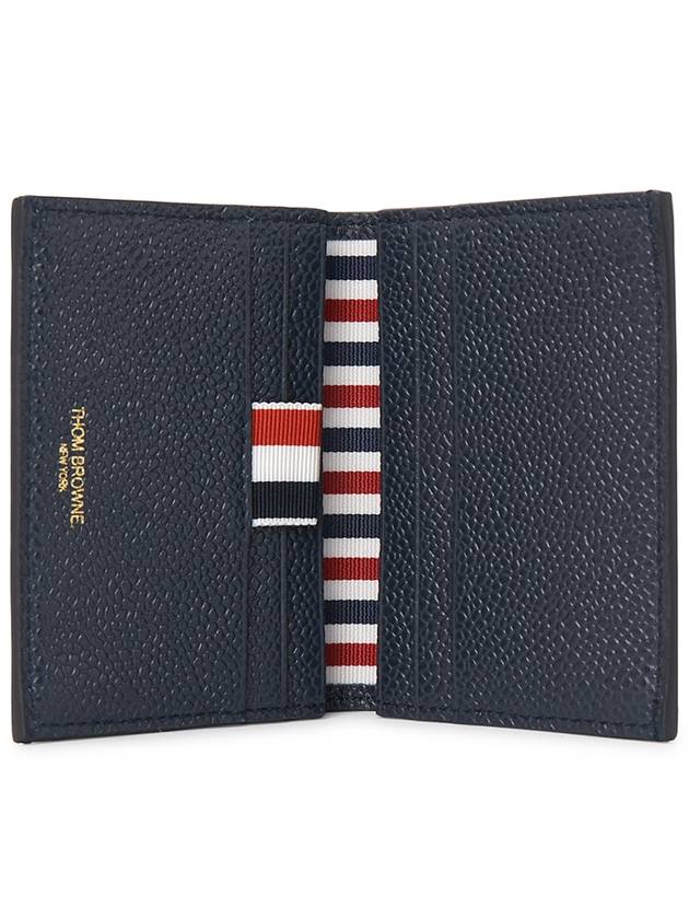 Double Card Wallet Navy - THOM BROWNE - BALAAN 5