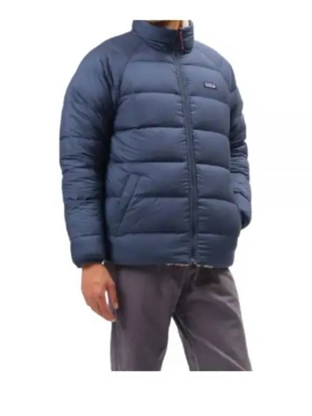 Silent Reversible Fleece Down Jacket Navy - PATAGONIA - BALAAN 2