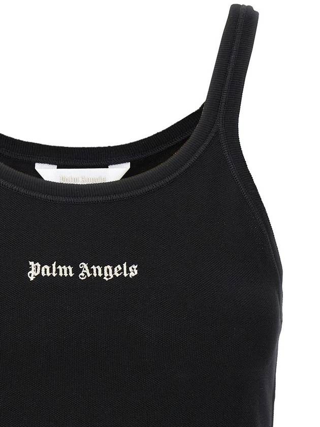 Logo Print Crop Tank Top PWAD060S24FAB0021003 - PALM ANGELS - BALAAN 4