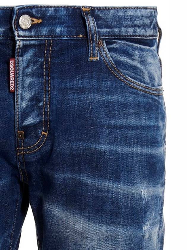 Medium Clean Vintage Wash Skinny Jeans Blue - DSQUARED2 - BALAAN 5