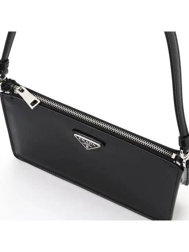 Brushed Leather Mini Bag Black - PRADA - BALAAN.