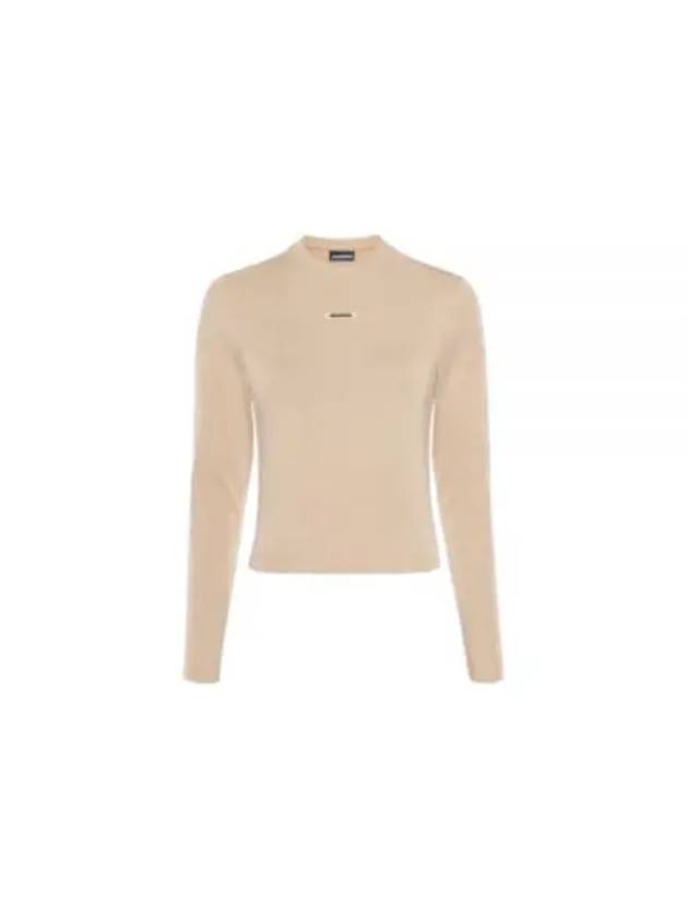 Le Gros Grain Manches Long Sleeve T-Shirt Beige - JACQUEMUS - BALAAN 2