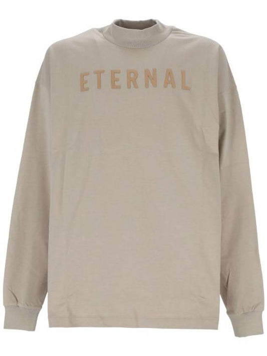 Eternal Crew Neck Cotton Long Sleeve T-Shirt Cement - FEAR OF GOD - BALAAN 1