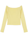 Easy offshoulder knit lemon - HIGH SCHOOL DISCO - BALAAN 2