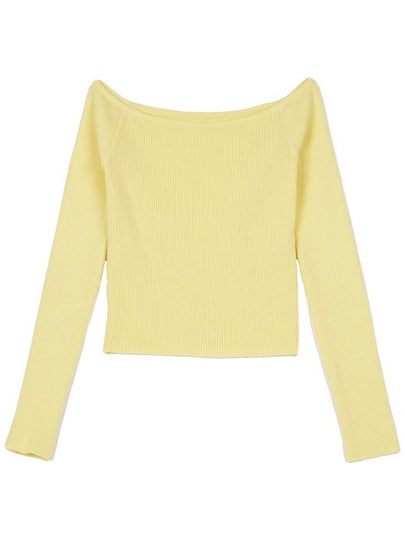 Easy offshoulder knit lemon - HIGH SCHOOL DISCO - BALAAN 2