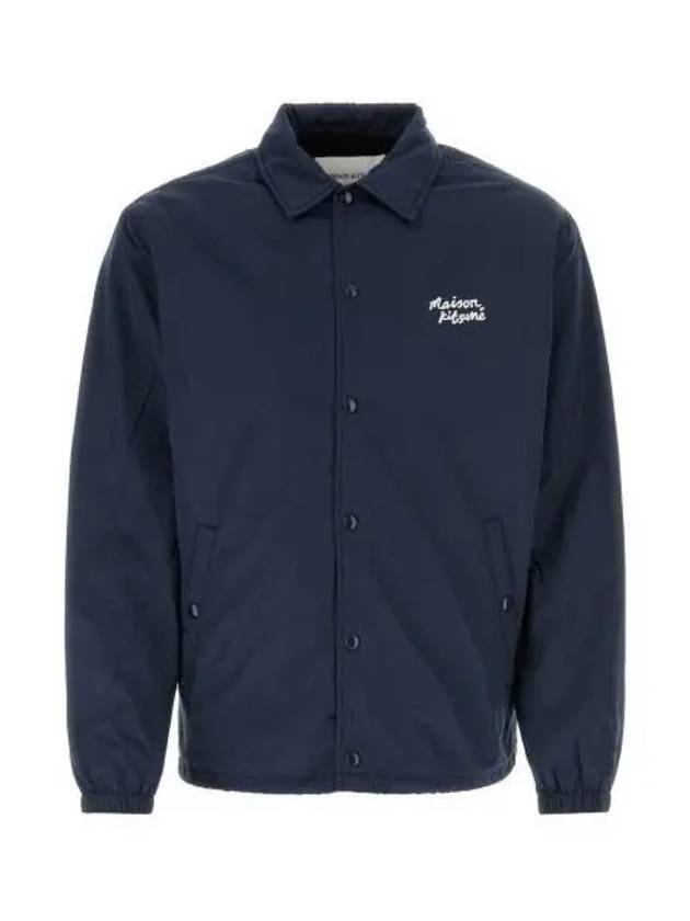 Logo Print Nylon Jacket Blue - MAISON KITSUNE - BALAAN 2