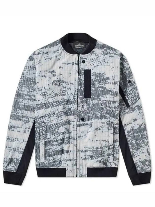 Shadow Project Camouflage Wappen Bomber Jacket Grey - STONE ISLAND - BALAAN 2