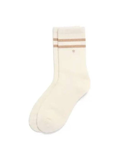 Mozsa Wool Socks S24WWFSO04 Off White - SNOW PEAK - BALAAN 1