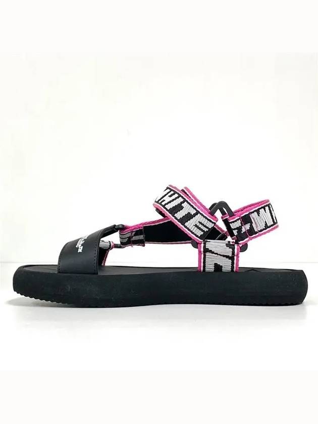 track logo strap sandals - OFF WHITE - BALAAN 3