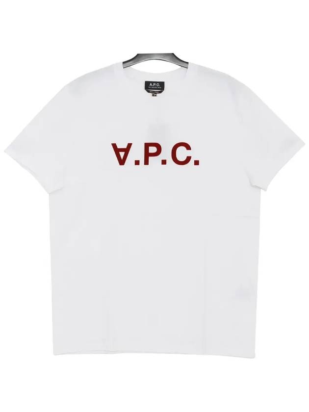 VPC Logo Organic Cotton Short Sleeve T-Shirt White - A.P.C. - BALAAN 3