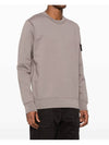 Wappen Patch Garment Dyed Sweatshirt Grey - STONE ISLAND - BALAAN 6