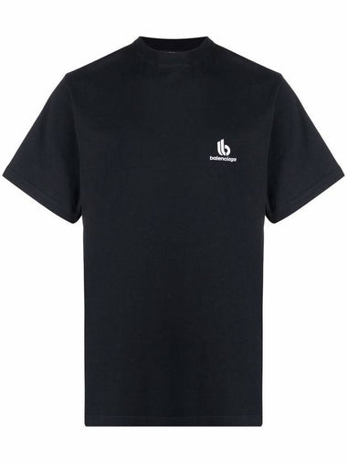 Small Logo Short Sleeve T-Shirt Black - BALENCIAGA - BALAAN 1