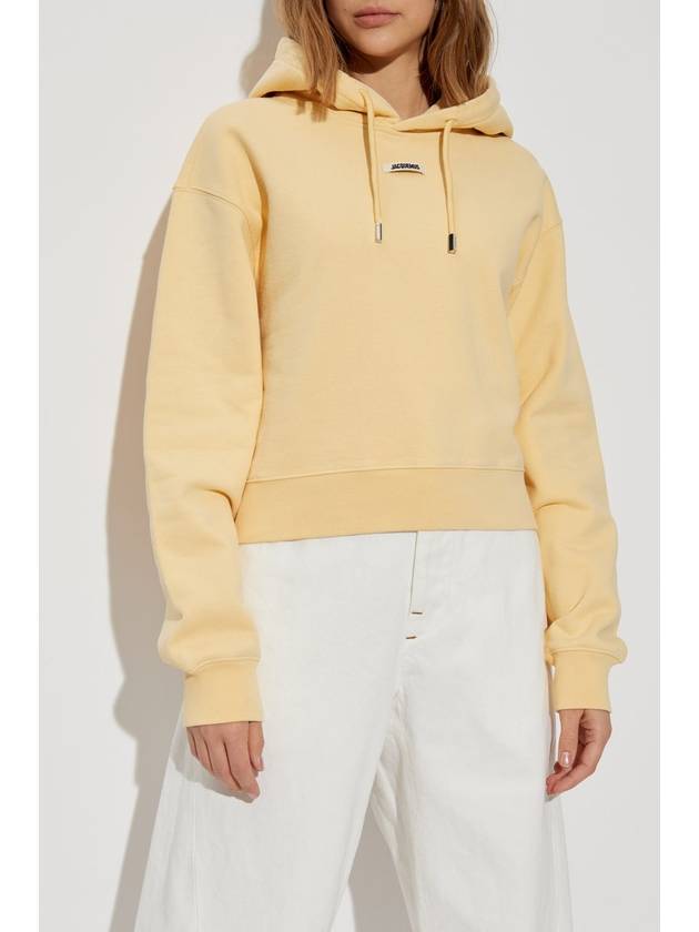 Jacquemus Sweatshirt With Logo, Women's, Yellow - JACQUEMUS - BALAAN 3