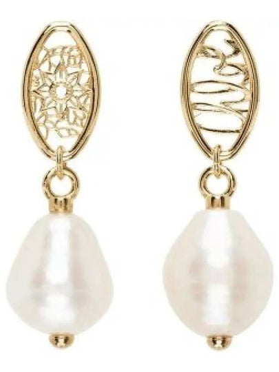 Darcey Lace Drop Earrings Gold - CHLOE - BALAAN 2