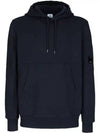 Men's Lens Wappen Fleece Hoodie Navy - CP COMPANY - BALAAN 2