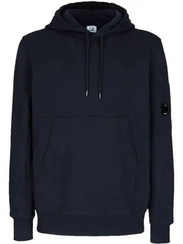 Men's Lens Wappen Fleece Hoodie Navy - CP COMPANY - BALAAN 2