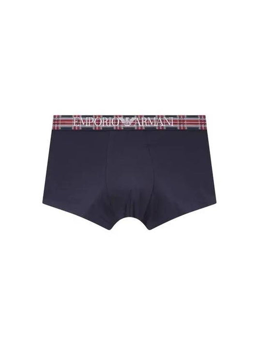 UNDERWEAR 8th Anniversary Last Armani 9 7 8 Men s Check Banding Cotton Drose Marine 271573 - EMPORIO ARMANI - BALAAN 1