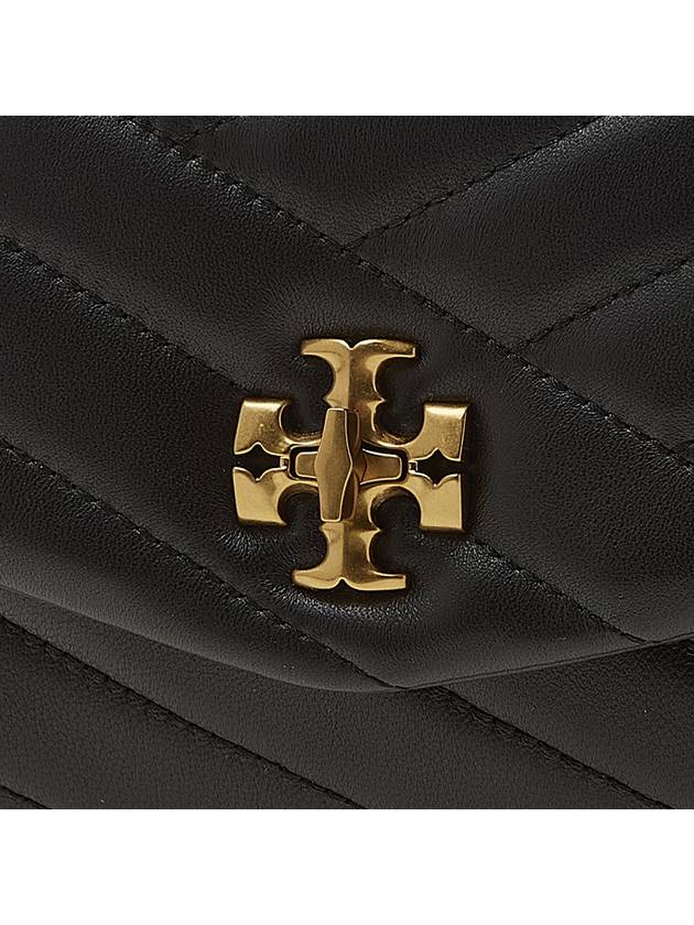 Kira Chevron Chain Long Wallet Black - TORY BURCH - BALAAN 7