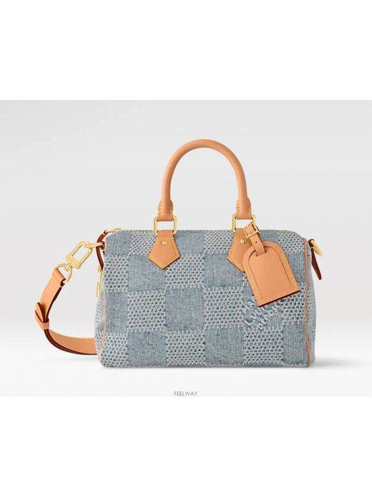 Speedy 25 Bandouliere Damier Tote Bag Denim Blue - LOUIS VUITTON - BALAAN 2