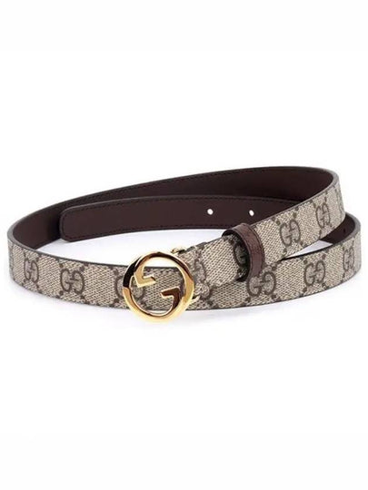 Blondie Thin Leather Belt Beige - GUCCI - BALAAN 2