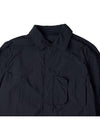 Snap Over Nylon Long Sleeve Shirt Black - TEN C - BALAAN 4