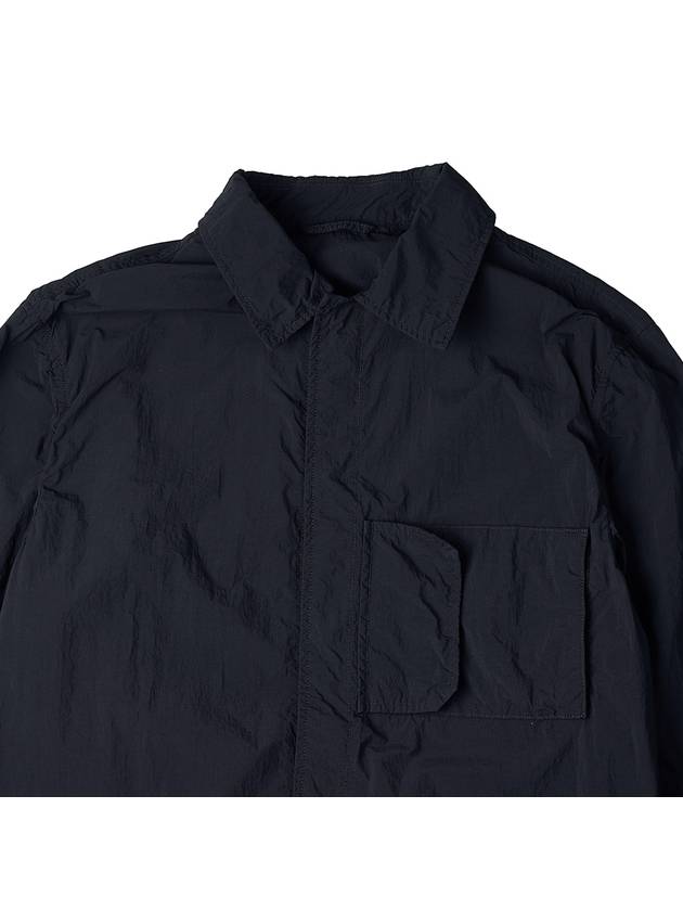 Snap Over Nylon Long Sleeve Shirt Black - TEN C - BALAAN 4