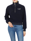 Embroider Logo Sweatshirt Navy - SPORTY & RICH - BALAAN 8