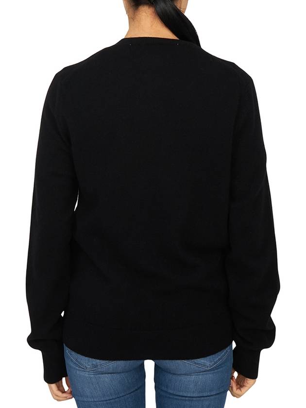 Double Heart Wappen Cardigan Black - COMME DES GARCONS PLAY - BALAAN 5