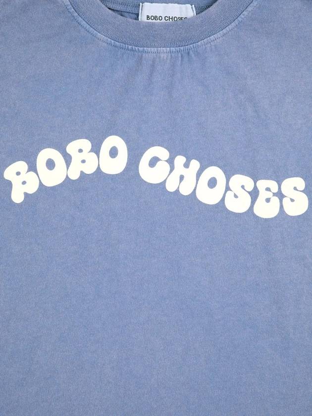 Children s Short Sleeve T Shirt Wavy Bobo Choses B125AC013 - BOBO CHOSES - BALAAN 3