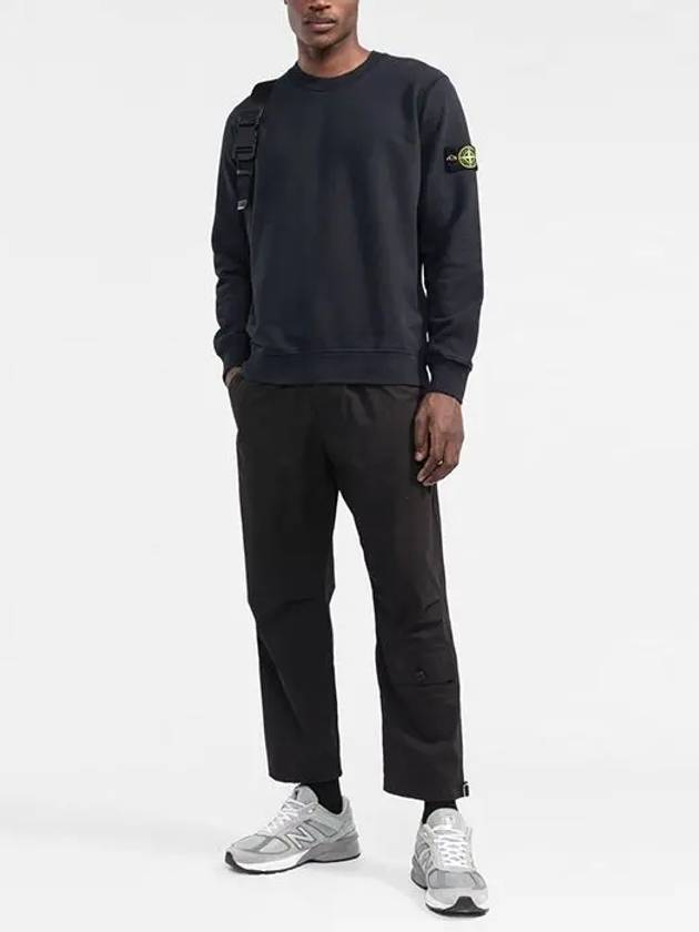 Wappen Patch Crew Neck Sweatshirt Navy - STONE ISLAND - BALAAN 4