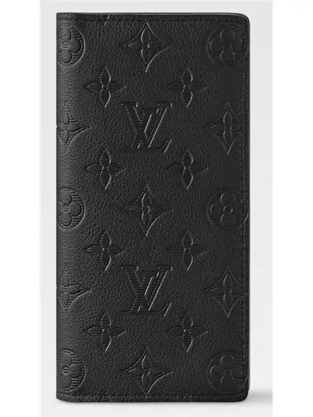 Brazza Monogram Long Wallet Black - LOUIS VUITTON - BALAAN 2