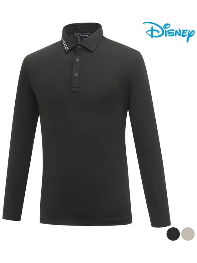 Disney Collar Lettering Basic Long Sleeve Collar T-Shirt DO1MTS004 - DISNEY GOLF - BALAAN 2