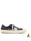 Star Patch Lace-Up Low Top Sneakers Navy - GOLDEN GOOSE - BALAAN 2