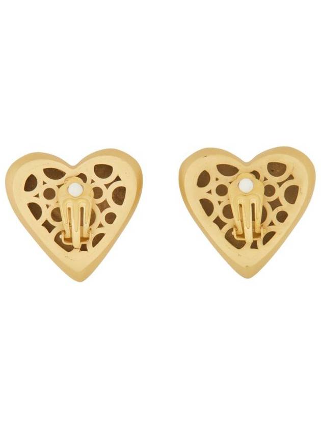 Dolce & Gabbana Heart Earrings With Dg Logo - DOLCE&GABBANA - BALAAN 2