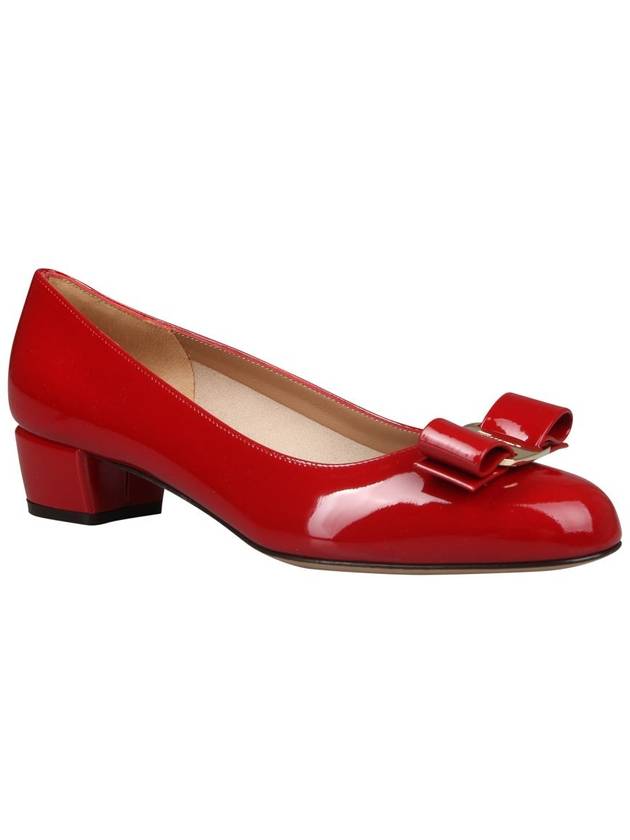 Vara Bow Patent Pumps Red - SALVATORE FERRAGAMO - BALAAN 8