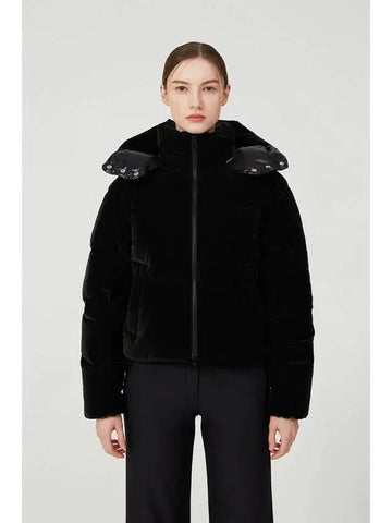 Diadema Velvet Light Black Women s Down Jacket - DUVETICA - BALAAN 1