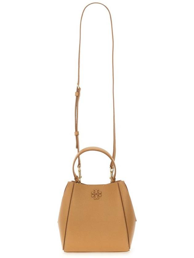 Mcgraw Logo Small Bucket Bag Brown - TORY BURCH - BALAAN 6